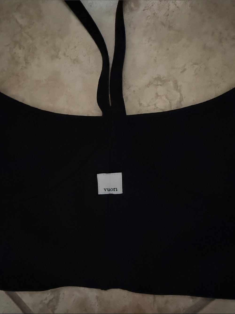 Vuori Black Racerback Bralette